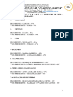 Lista Dos Clubes Juvenis de Sextos Sétimos e Oitavos - 1º SEMESTRE DE 2023 - INDICAÇÕES INTERMEDIÁRIA - DEPOIS DE PRIMEIRA REVISÃO