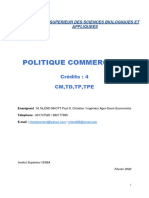 Politique Commerciale - Support de Cours 2