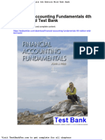 Dwnload Full Financial Accounting Fundamentals 4th Edition Wild Test Bank PDF
