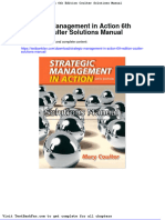 Dwnload Full Strategic Management in Action 6th Edition Coulter Solutions Manual PDF