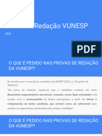 Aula Redação VUNESP 2023