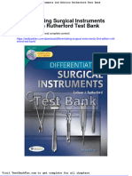 Dwnload Full Differentiating Surgical Instruments 2nd Edition Rutherford Test Bank PDF