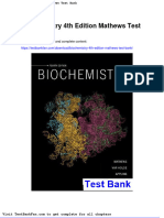 Dwnload Full Biochemistry 4th Edition Mathews Test Bank PDF