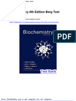 Dwnload Full Biochemistry 8th Edition Berg Test Bank PDF