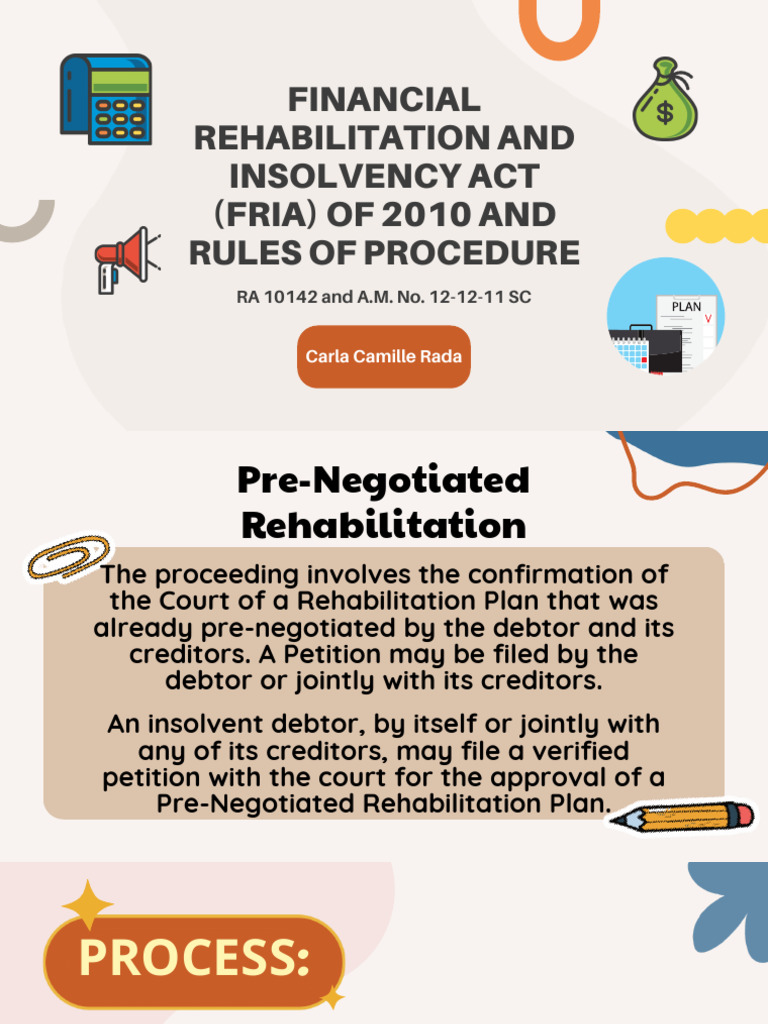 FRIA 2010: Rehabilitation & Liquidation Process | PDF | Liquidation ...