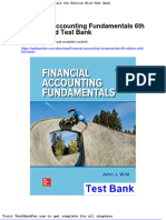 Dwnload Full Financial Accounting Fundamentals 6th Edition Wild Test Bank PDF