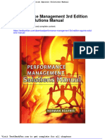 Dwnload Full Performance Management 3rd Edition Aguinis Solutions Manual PDF
