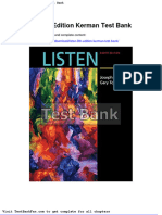 Dwnload Full Listen 8th Edition Kerman Test Bank PDF
