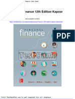 Dwnload Full Personal Finance 12th Edition Kapoor Test Bank PDF