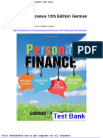 Dwnload Full Personal Finance 12th Edition Garman Test Bank PDF