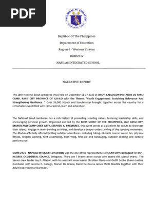 Narrative Report