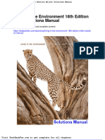 Dwnload Full Living in The Environment 18th Edition Miller Solutions Manual PDF