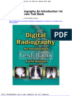Dwnload Full Digital Radiography An Introduction 1st Edition Seeram Test Bank PDF