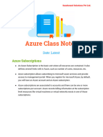 New Azure Class Notes