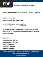 Azure Administrator Associate Course Content