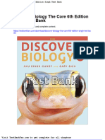 Dwnload Full Discover Biology The Core 6th Edition Singh Test Bank PDF