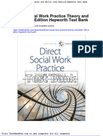 Dwnload Full Direct Social Work Practice Theory and Skills 10th Edition Hepworth Test Bank PDF