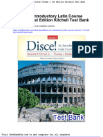 Dwnload Full Disce An Introductory Latin Course Volume 1 1st Edition Kitchell Test Bank PDF