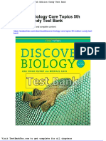 Dwnload Full Discover Biology Core Topics 5th Edition Cundy Test Bank PDF