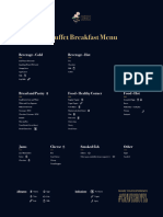 Buffet Breakfast Menu ENG