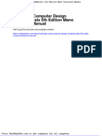 Dwnload Full Logic and Computer Design Fundamentals 5th Edition Mano Solutions Manual PDF