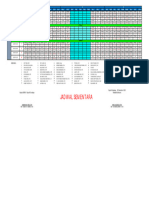 Jadwal Mapel Semester Genap SEBAYA-KAMIS