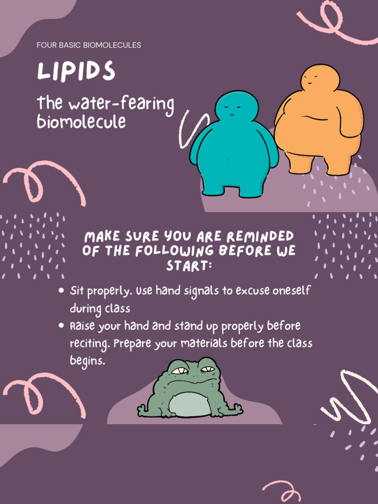 Lipids PDF Biomolecules Cell Membrane