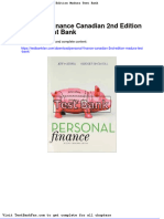 Dwnload Full Personal Finance Canadian 2nd Edition Madura Test Bank PDF