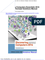 Dwnload Full Discovering Computers Essentials 2016 1st Edition Vermaat Solutions Manual PDF