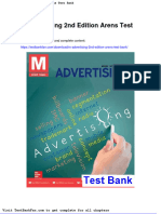 Dwnload full m Advertising 2nd Edition Arens Test Bank pdf