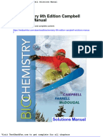 Dwnload Full Biochemistry 9th Edition Campbell Solutions Manual PDF