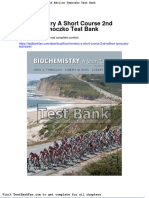 Dwnload Full Biochemistry A Short Course 2nd Edition Tymoczko Test Bank PDF