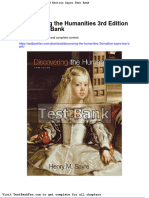 Dwnload Full Discovering The Humanities 3rd Edition Sayre Test Bank PDF