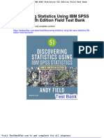 Dwnload Full Discovering Statistics Using Ibm Spss Statistics 5th Edition Field Test Bank PDF