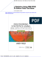 Dwnload Full Discovering Statistics Using Ibm Spss Statistics 4th Edition Field Test Bank PDF