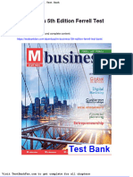 Dwnload Full M Business 5th Edition Ferrell Test Bank PDF