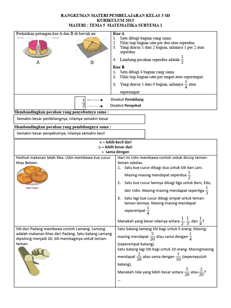 Matematika Kelas 3 Tema 5 Sub 1 Pdf