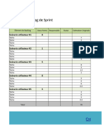 Agile Sprint Backlog Template FR