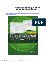 Dwnload Full Financial Analysis With Microsoft Excel 7th Edition Mayes Solutions Manual PDF