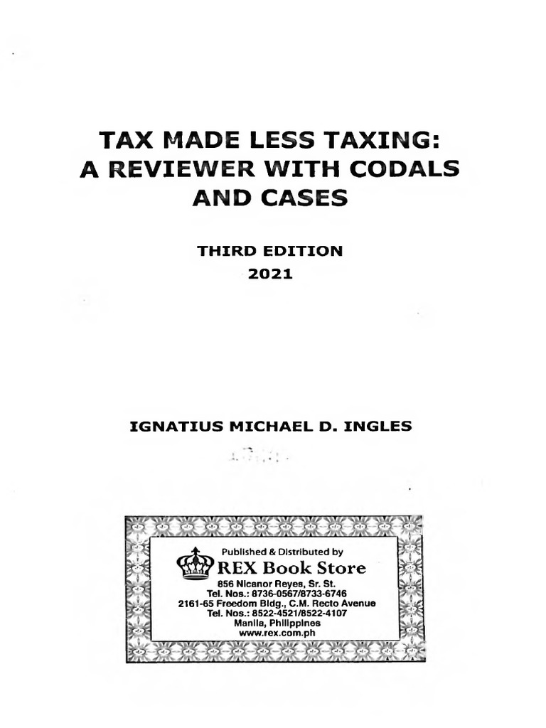 INGLES Tax Made Less Taxing 2021 PDF