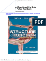 Dwnload Full Structure and Function of The Body 15th Edition Patton Test Bank PDF
