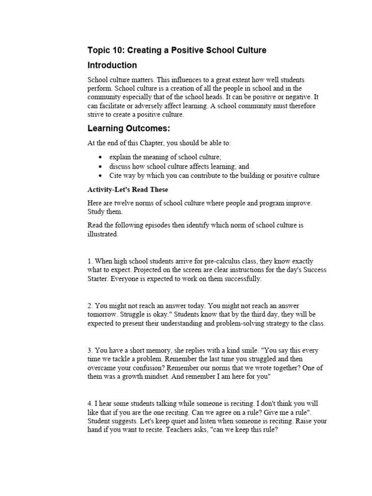 Topic 10 upload for students download free pdf teachers attitude