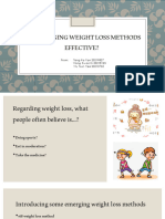 Health Living (Emerging Weight Loss Methods)