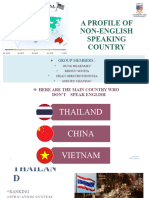 A Profile of Non-English Speaking Country