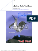 Dwnload Full Biology 10th Edition Mader Test Bank PDF