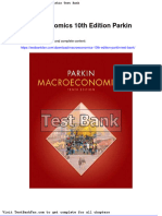 Dwnload Full Macroeconomics 10th Edition Parkin Test Bank PDF