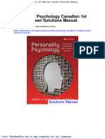 Dwnload Full Personality Psychology Canadian 1st Edition Larsen Solutions Manual PDF