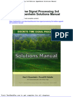 Dwnload Full Discrete Time Signal Processing 3rd Edition Oppenheim Solutions Manual PDF