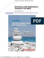 Dwnload Full Discrete Mathematics With Applications 4th Edition Susanna Test Bank PDF