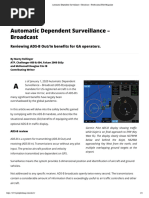 Automatic Dependent Surveillance - Broadcast - Professional Pilot Magazine